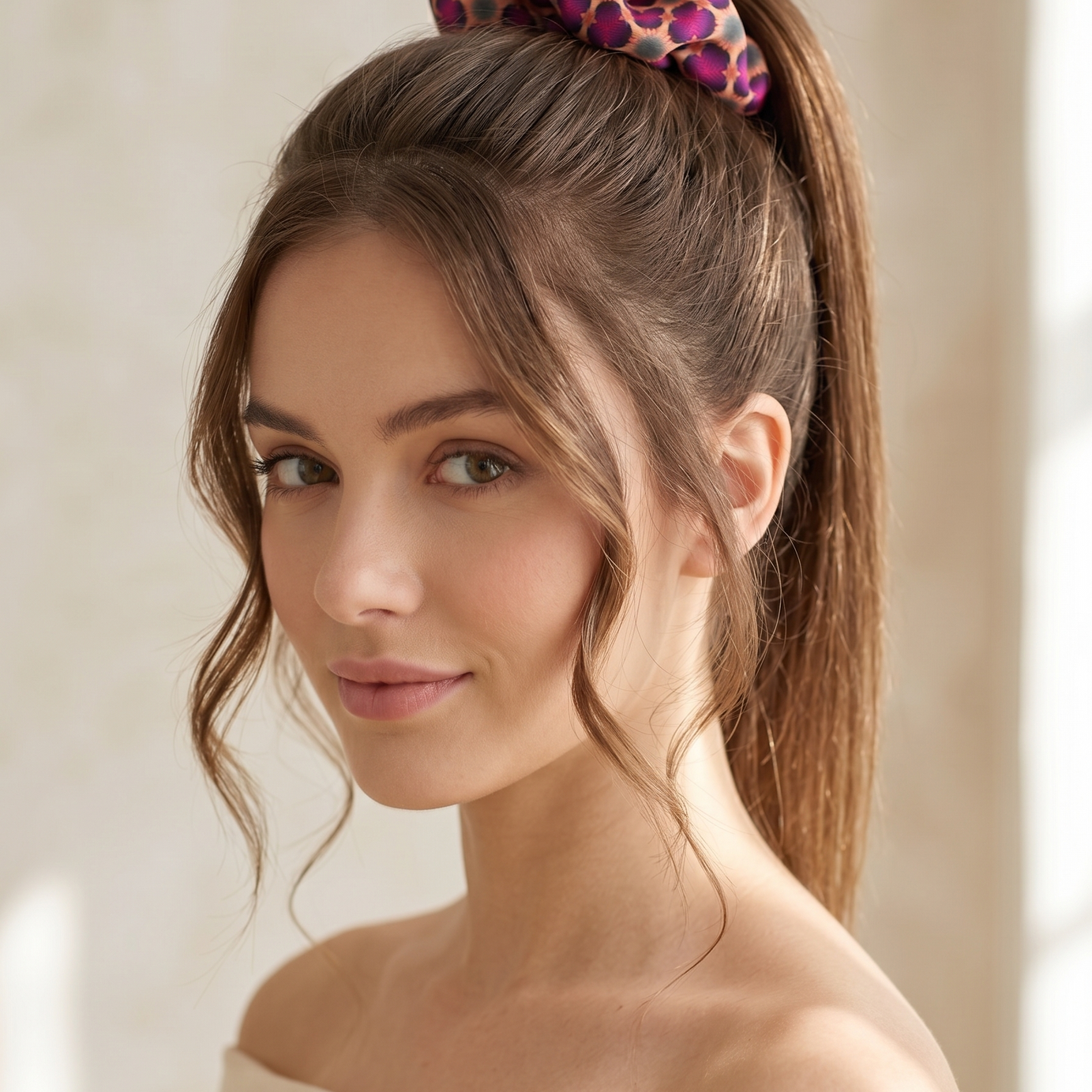 Maxi Scrunchie Pétalos y Estrella F