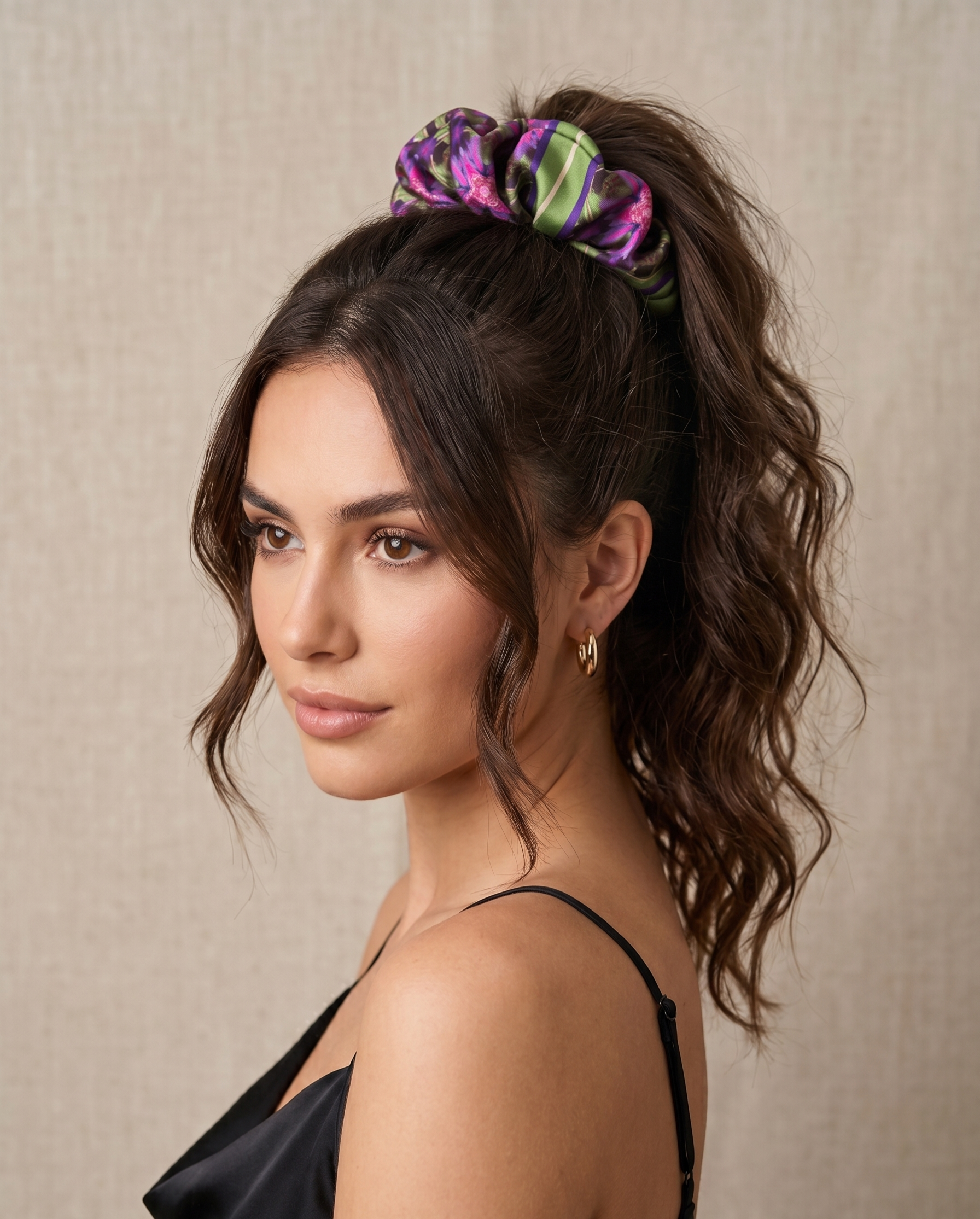 Maxi Scrunchie Pétalos y Estrella E