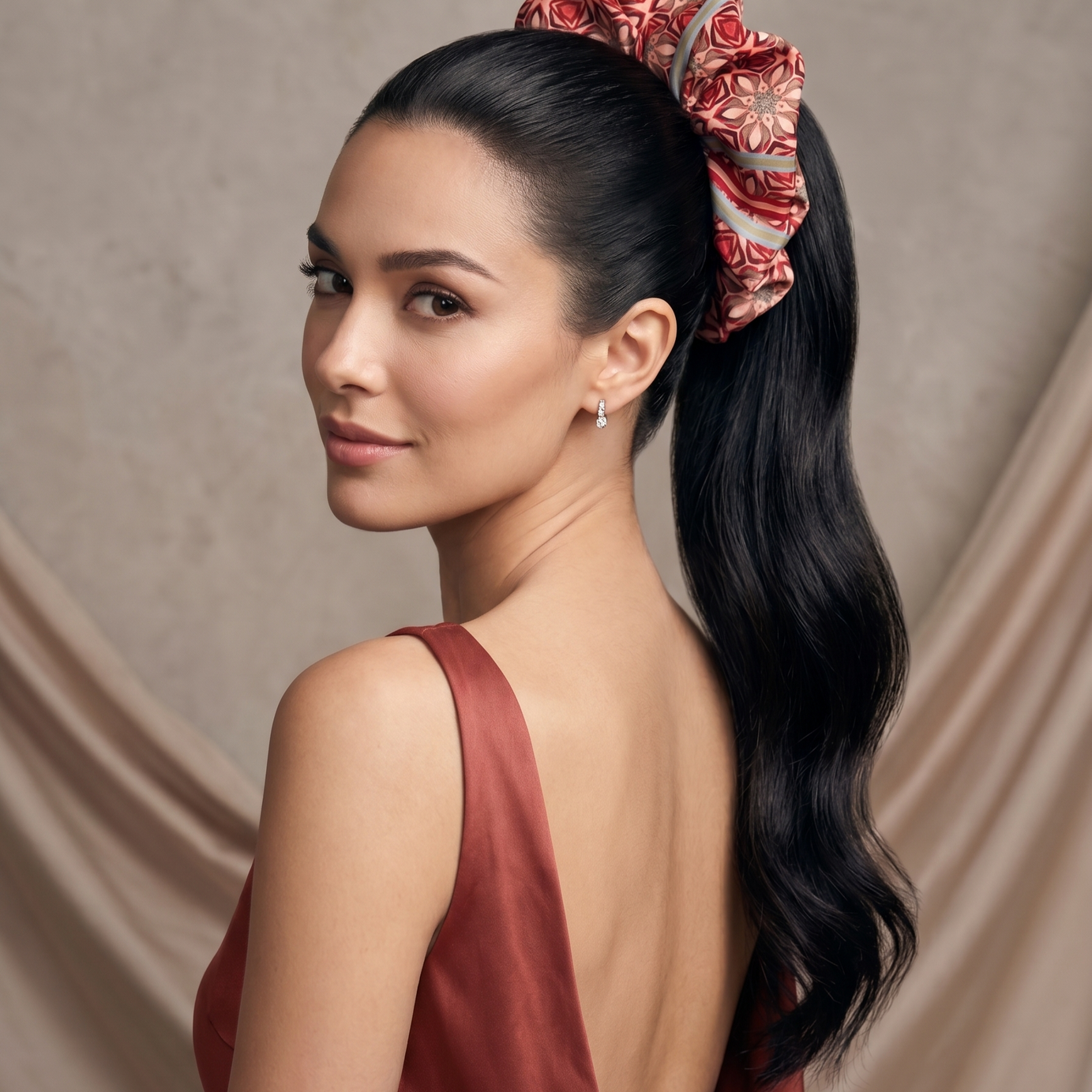 Maxi Scrunchie Pétalos y Estrella B