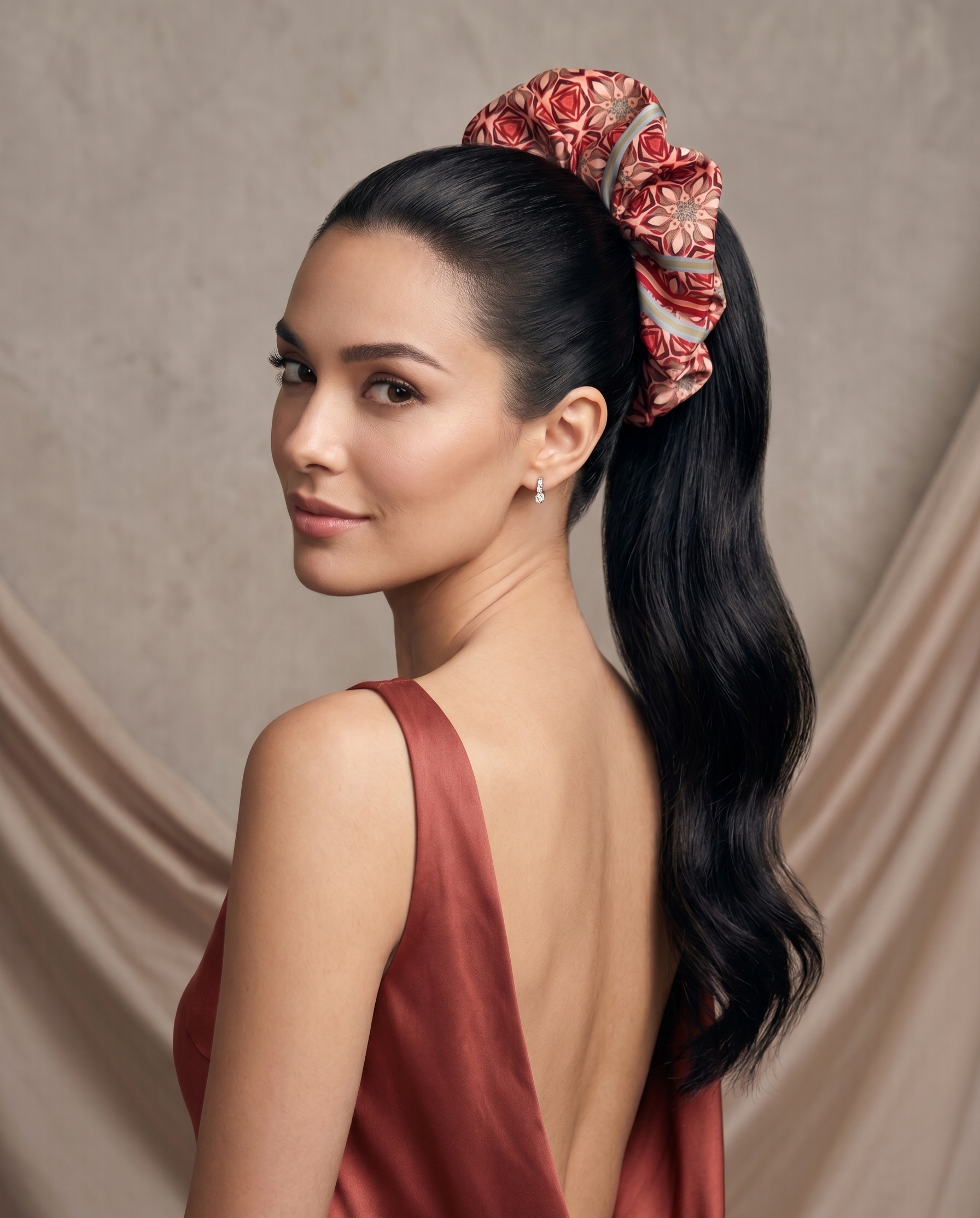 Maxi Scrunchie Pétalos y Estrella B