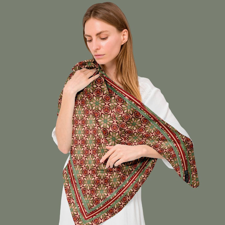 Pañuelo Pétalos y Estrellas Eco-Luxe B