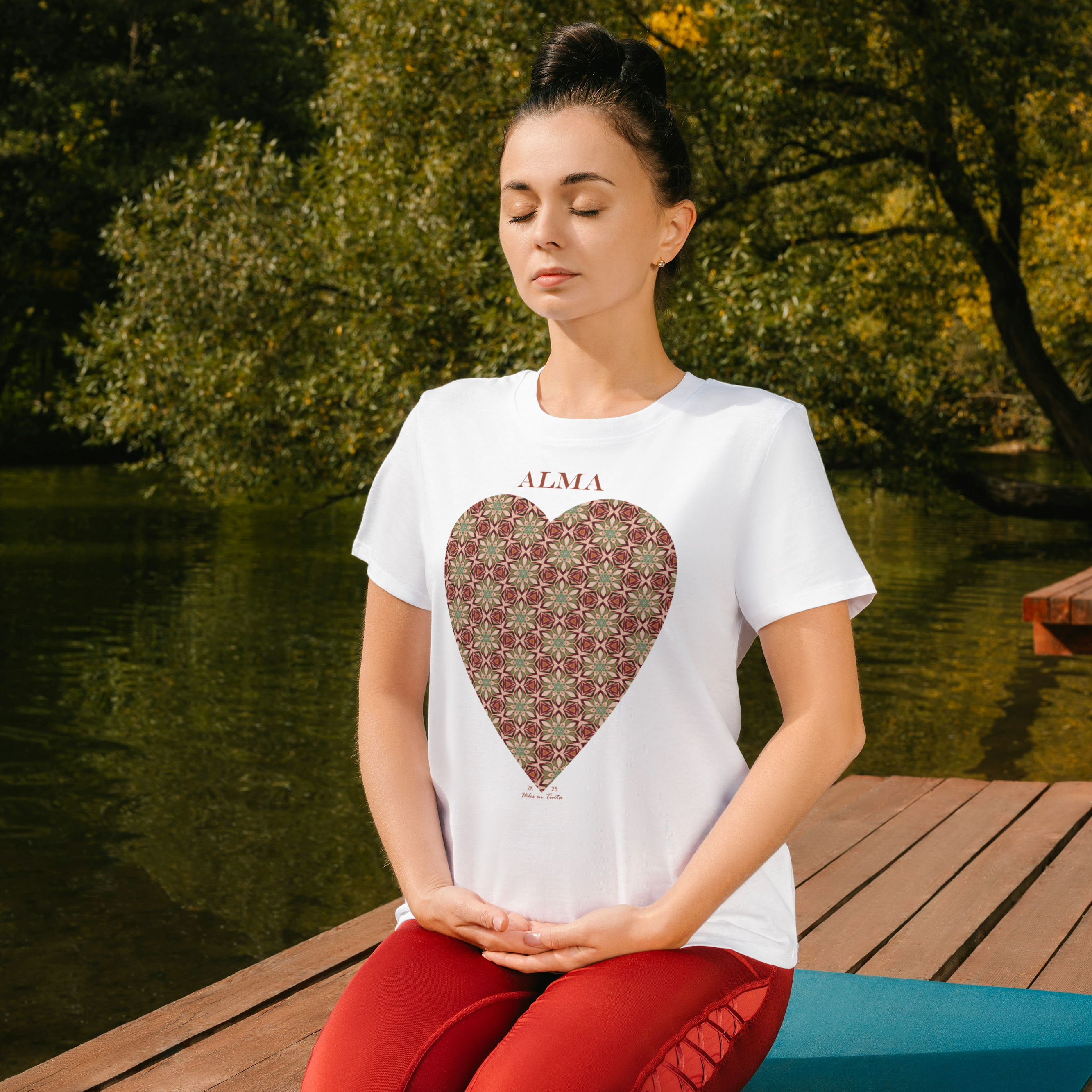 Polera mujer manga corta ALMA 100% algodón