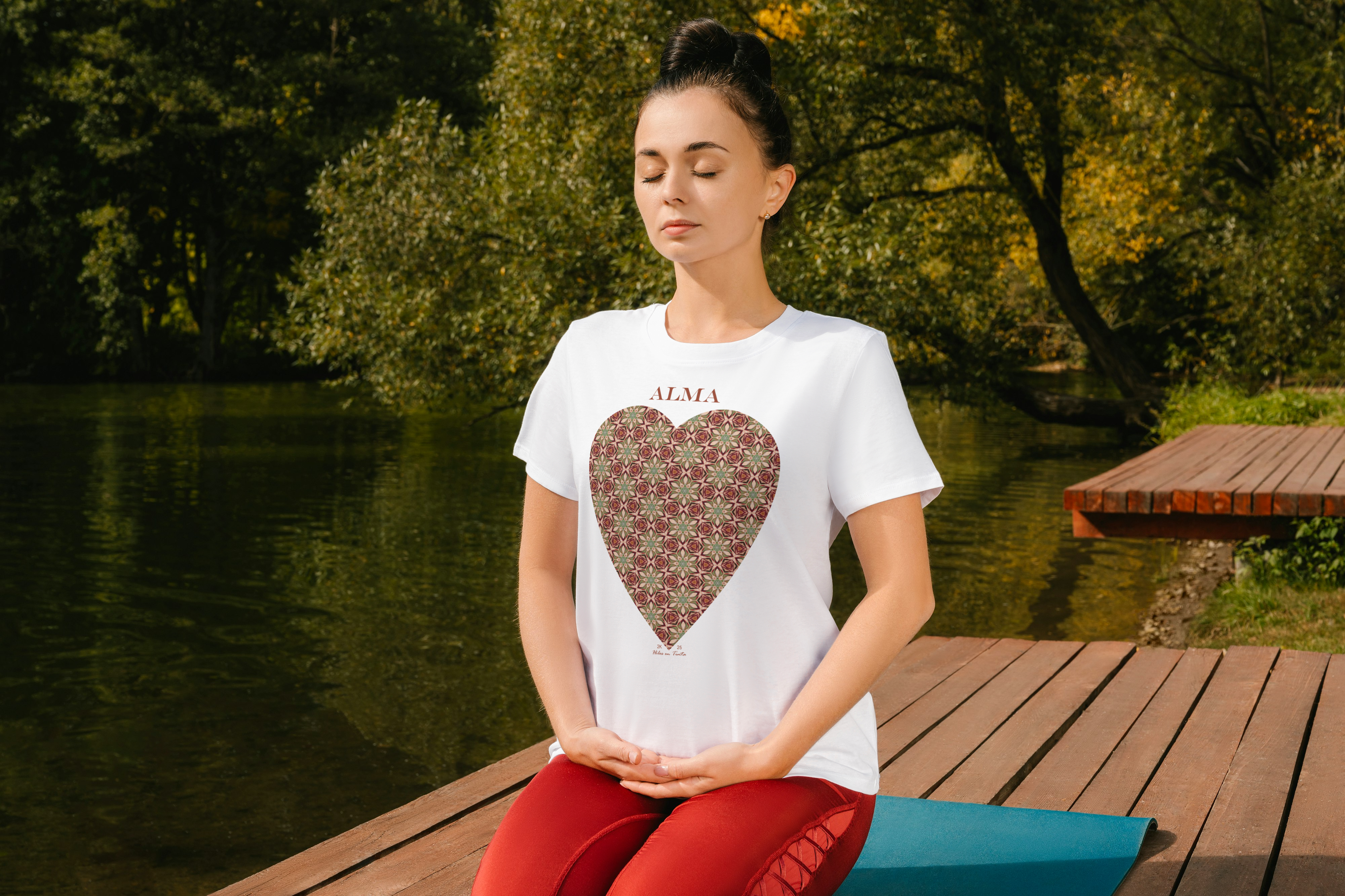 Polera mujer manga corta ALMA 100% algodón
