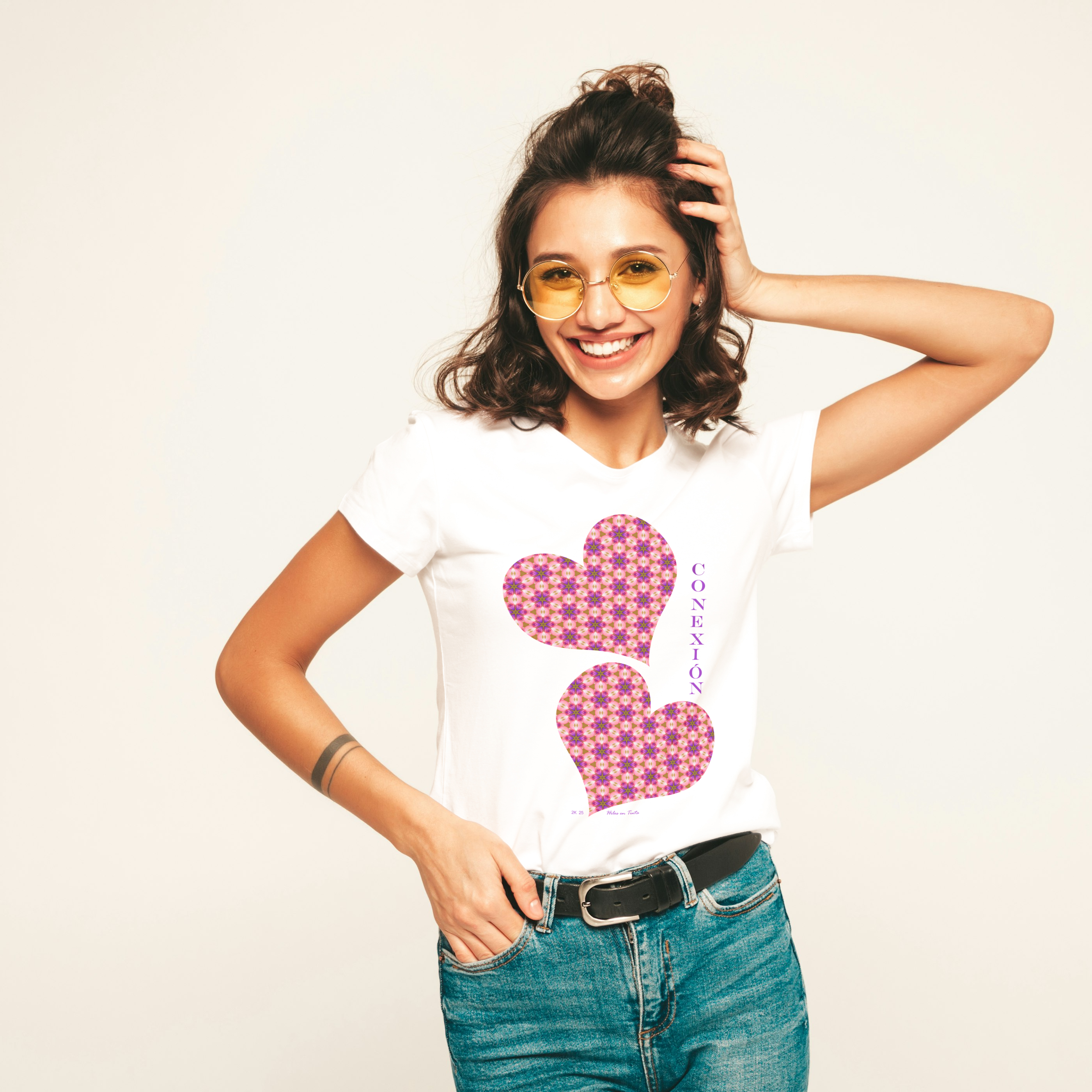 Polera mujer manga corta CONEXIÓN SERENA 100% algodón