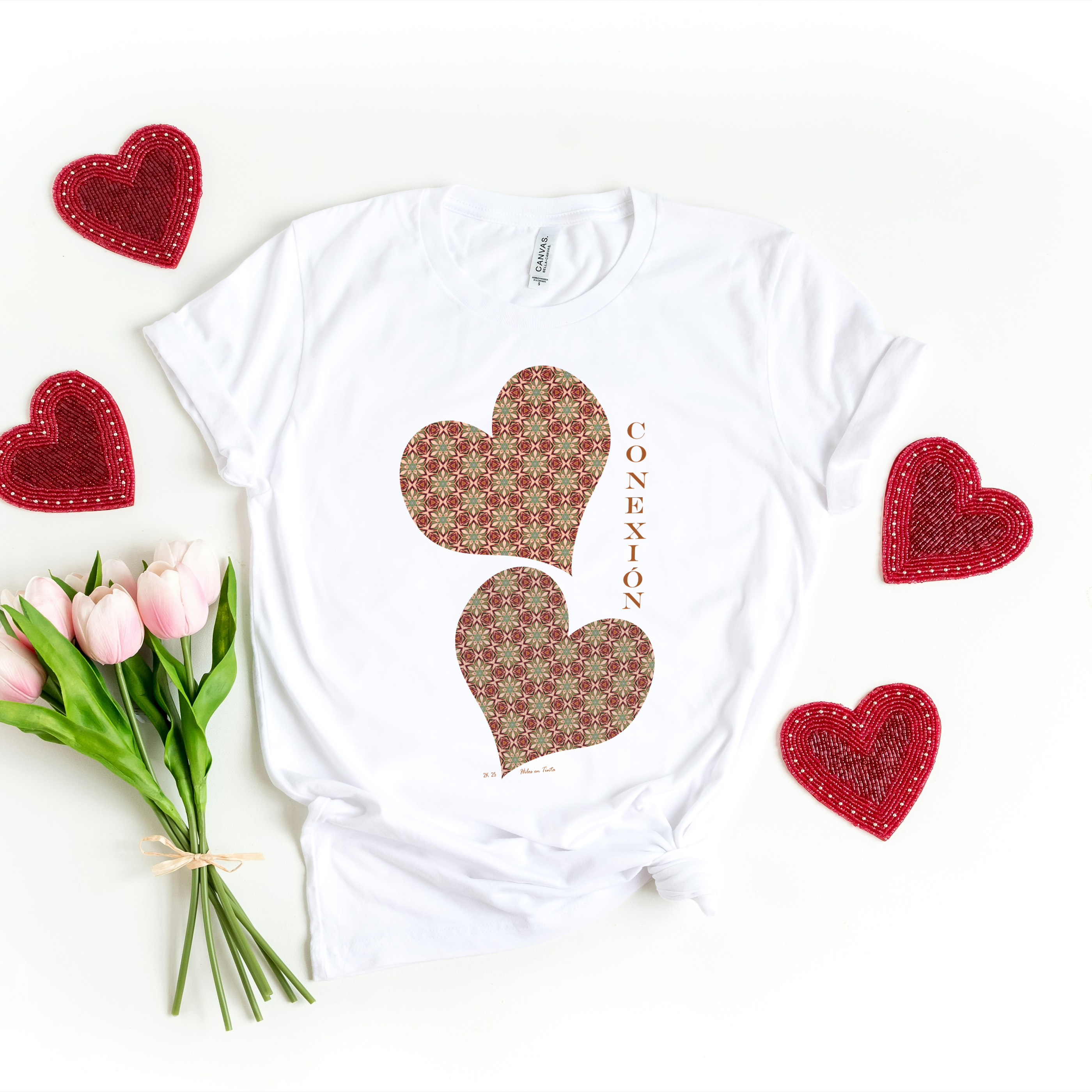 Polera mujer manga corta CONEXIÓN VITAL 100% algodón