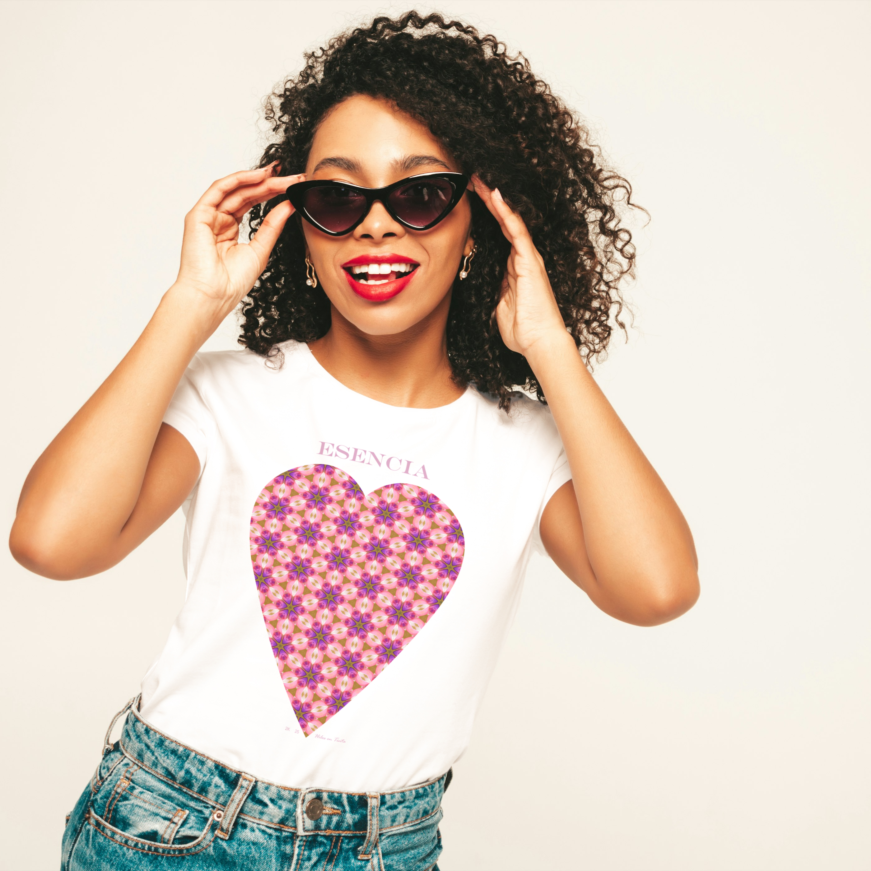 Polera mujer manga corta ESENCIA 100% algodón
