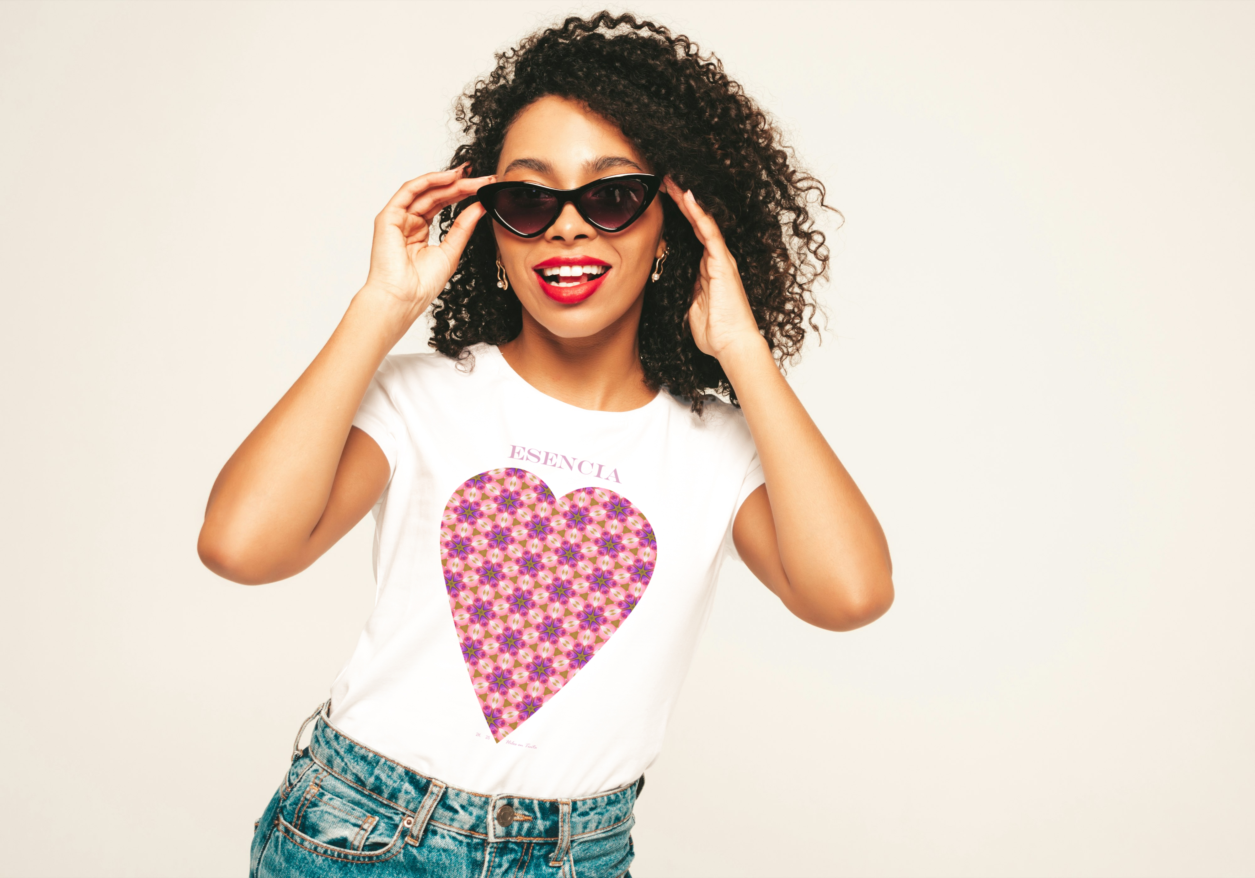 Polera mujer manga corta ESENCIA 100% algodón