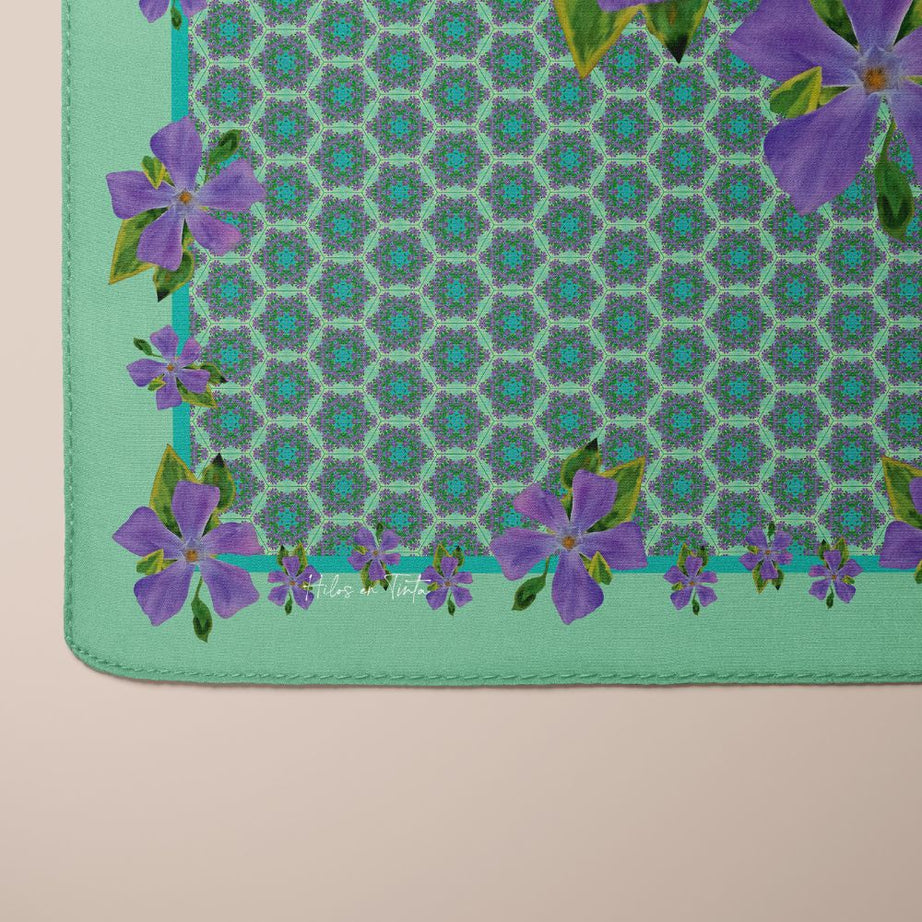 Pañuelo Violetas de campo Eco-Couture C