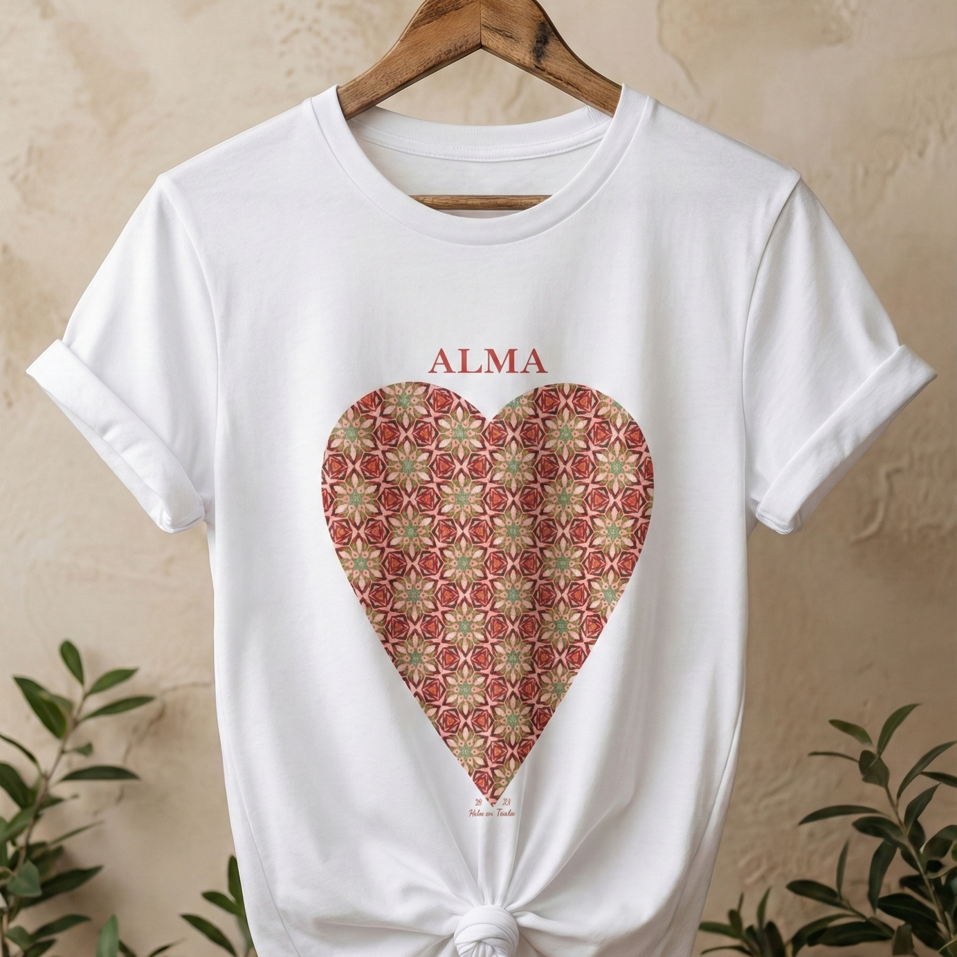 Polera mujer manga corta ALMA 100% algodón