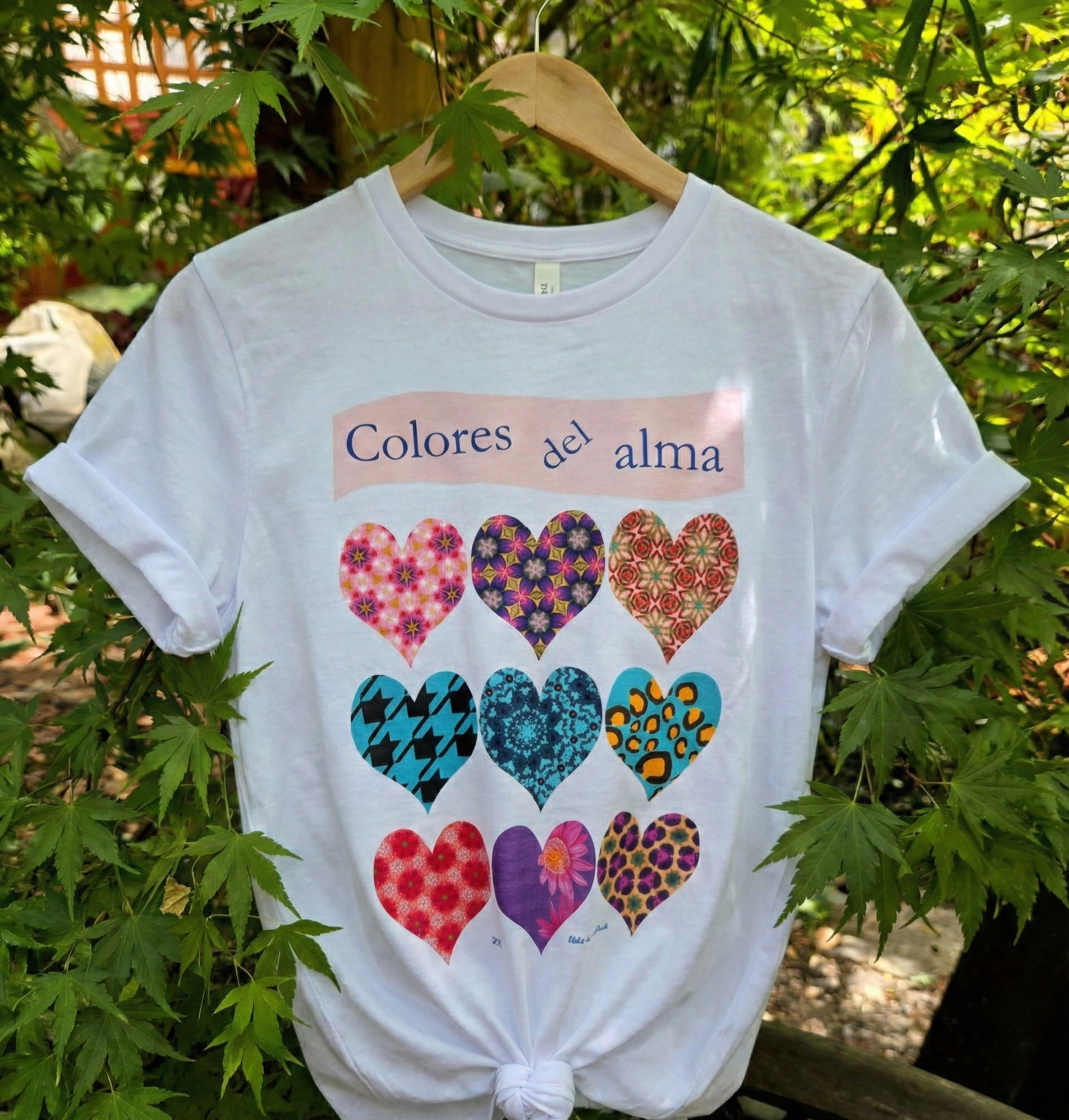Polera mujer manga corta COLORES DEL ALMA 100% algodón