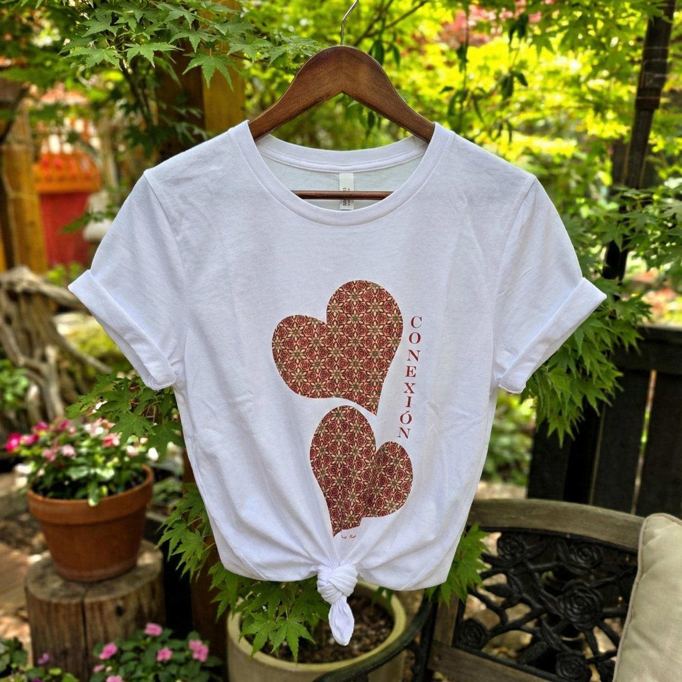 Polera mujer manga corta CONEXIÓN VITAL 100% algodón