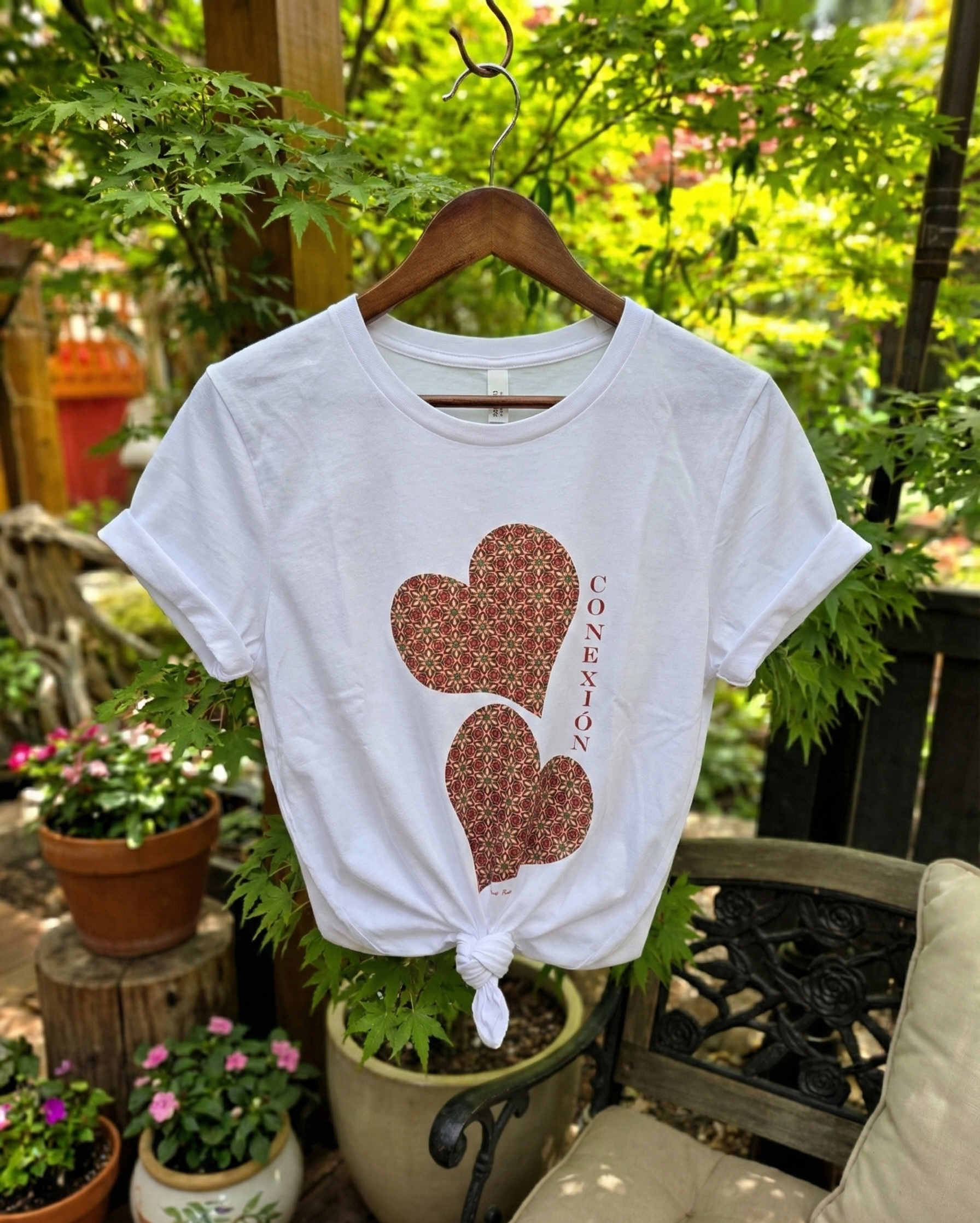 Polera Unisex mujer manga corta CONEXIÓN VITAL 100% algodón