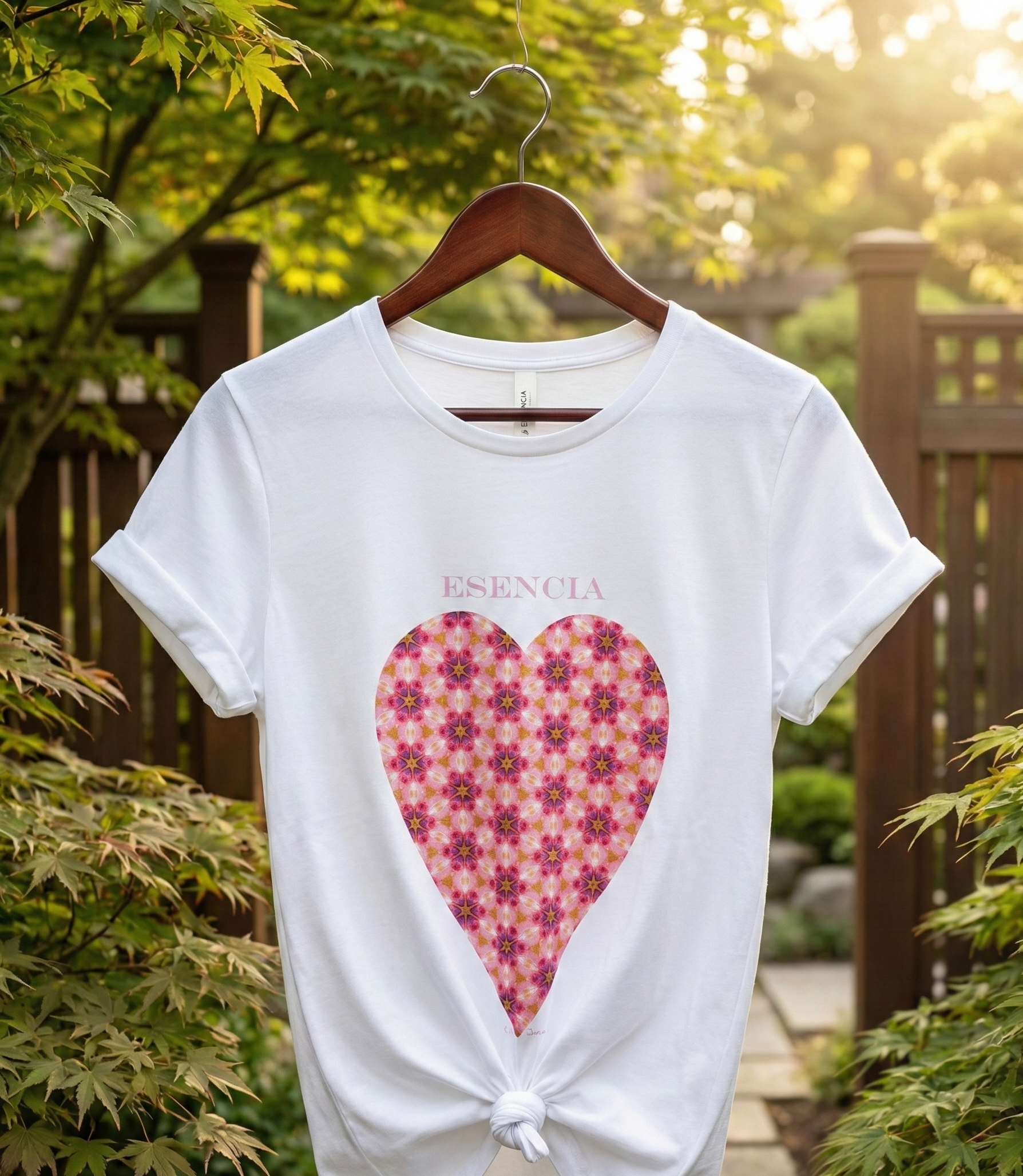 Polera Unisex mujer manga corta ESENCIA 100% algodón