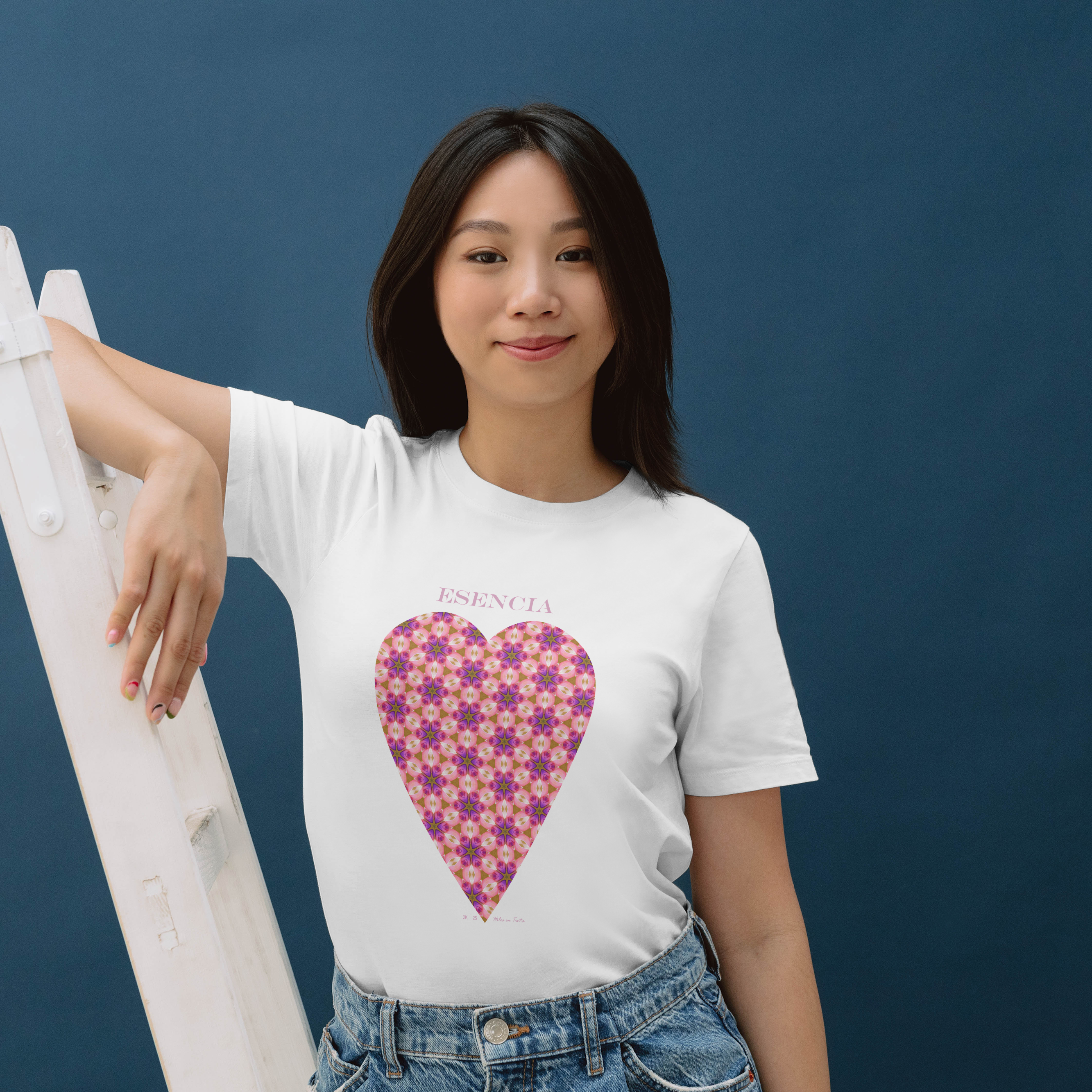 Polera Unisex mujer manga corta ESENCIA 100% algodón